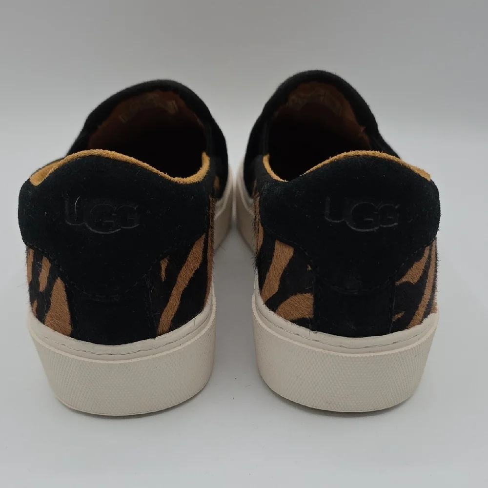 UGG Brown and Black Animal Print Loafers